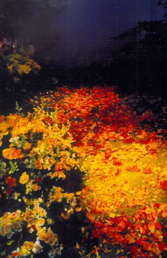 sols décor thématique lancement de parfum